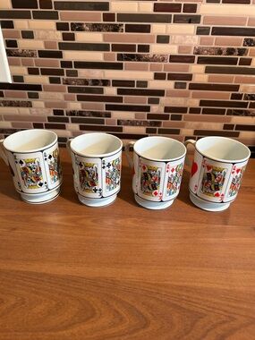 Vintage Royal Flush Poker Ceramic Mugs